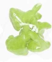 3x paashaasjes konijntjes figuurtjes groen 5 cm