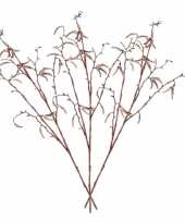 6x stuks betula pendula berkenkatjestakken kunstbloemen takken 66 cm decoratie