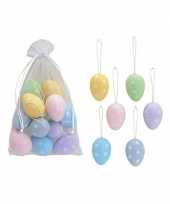 Gekleurde paaseieren hangdecoratie