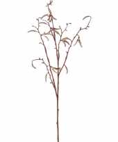 Nep planten betula pendula berkenkatjestak kunstbloemen takken 66 cm decoratie