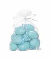 Paaseieren lichtblauw 12 stuks