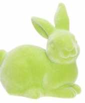 Paashaasjes konijntjes figuurtjes groen 6 cm