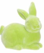 Paashaasjes konijntjes figuurtjes groen 9 cm